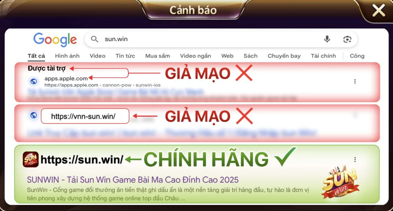 Chỉ có sun.win là Sunwin thật – Đừng để bị lừa 2 Sunwin thật hoạt động duy nhất tại sun.win